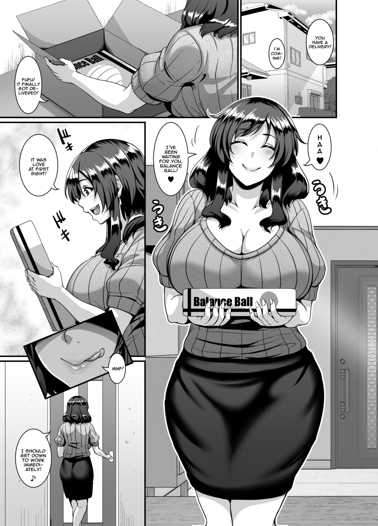 Hentai Manga Comic-This Housewife Loves Her Dildo Ball-Read-3